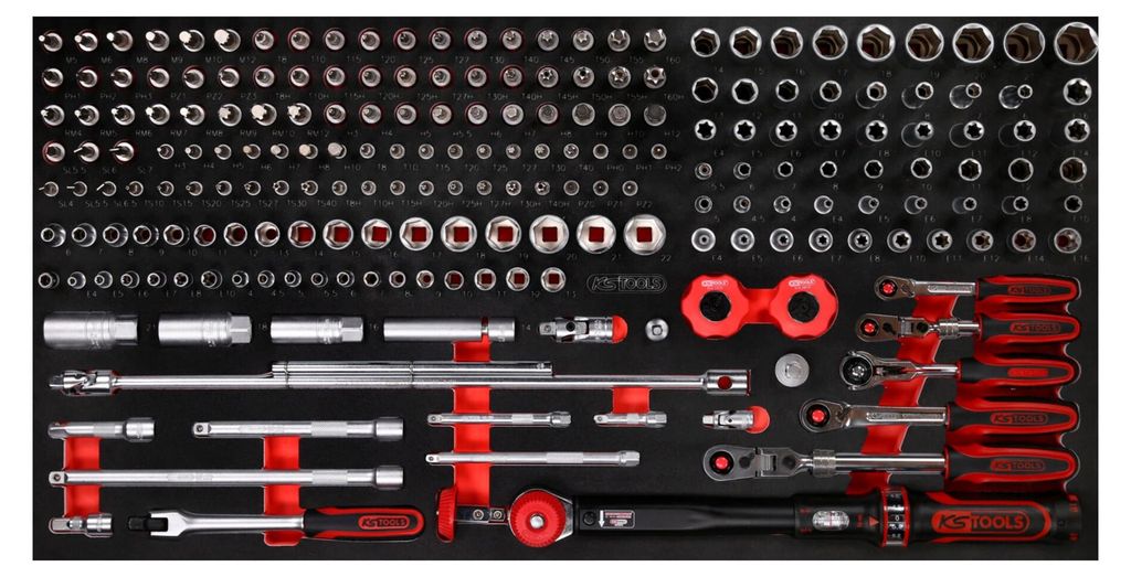 KS Tools 813.0213, Steckschlüssel-Satz, 213 Kopf/Köpfe, 11 kg