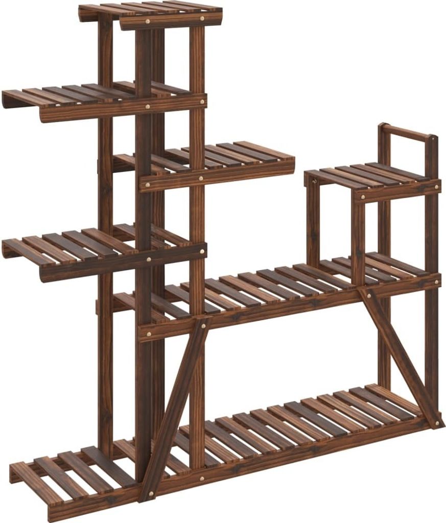 vidaXL Stojan na kvety 110x25x111 cm z masívneho jedľového Obrázok produktu 