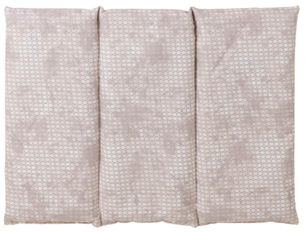 GIRAFFENLAND Johanniskernkissen groß 40x30cm - 3-Kammer - shabby-chic grau-beige - Wärmekissen - Körnerkissen
