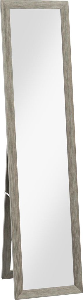 AIORBER Standspiegel Ganzkörperspiegel freistehend mit Ständer, Ankleidespiegel für Schlafzimmer, Garderobenspiegel in Grau, modernes Design