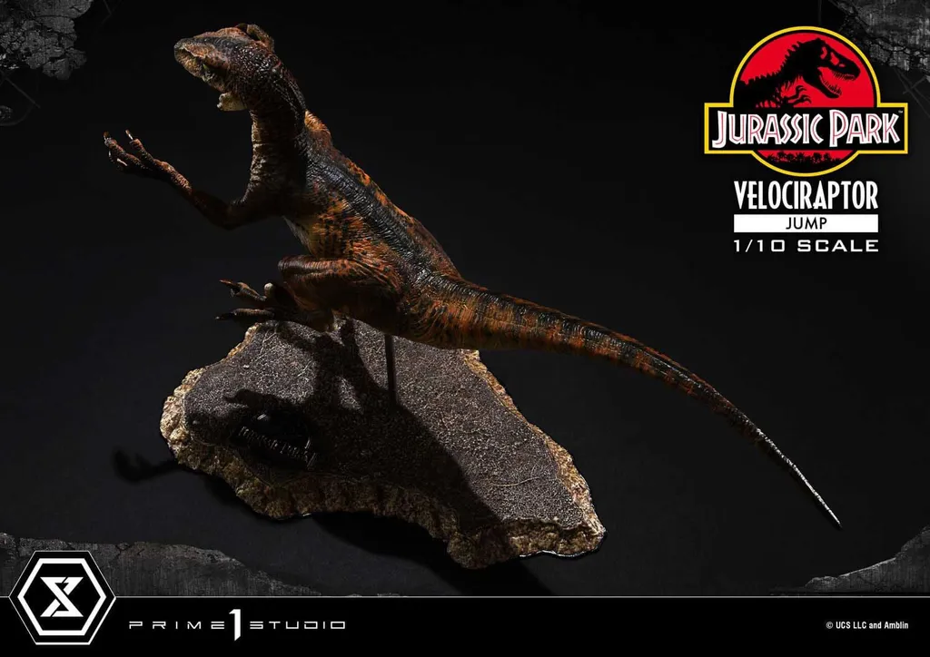 Statue Velociraptor deco geek pour vitrine Jurassic Park 1/10 21cm - 12