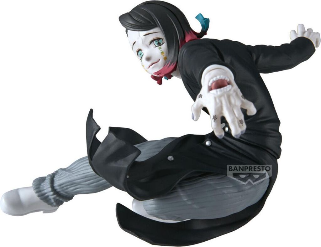 A 3D rendered figure of the character Enmu from Demon Slayer.