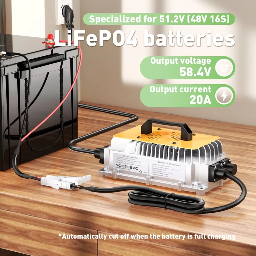 Chargeur 58,4V lithium avec protections avancées et indicateur LED EU - 2