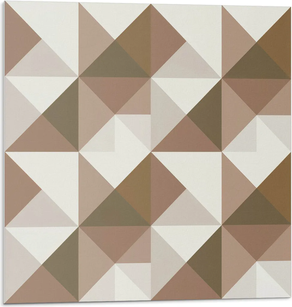 Geometria a triangoli - Piastrelle autoadesive - Piastrelle da parete - Pannelli da parete - Piastrelle autoadesive per il bagno - Piastrelle autoadesive per la cucina - Carta da parati autoadesiva - Decorazione murale - 4 Unità 50 x 50 cm - 1
