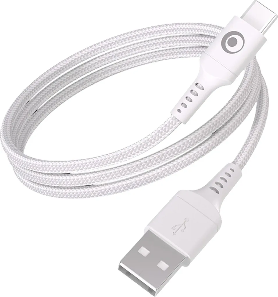 BigBen Connected Cavo USB-C Premium Bianco in Nylon Intrecciato 1,2m 15W