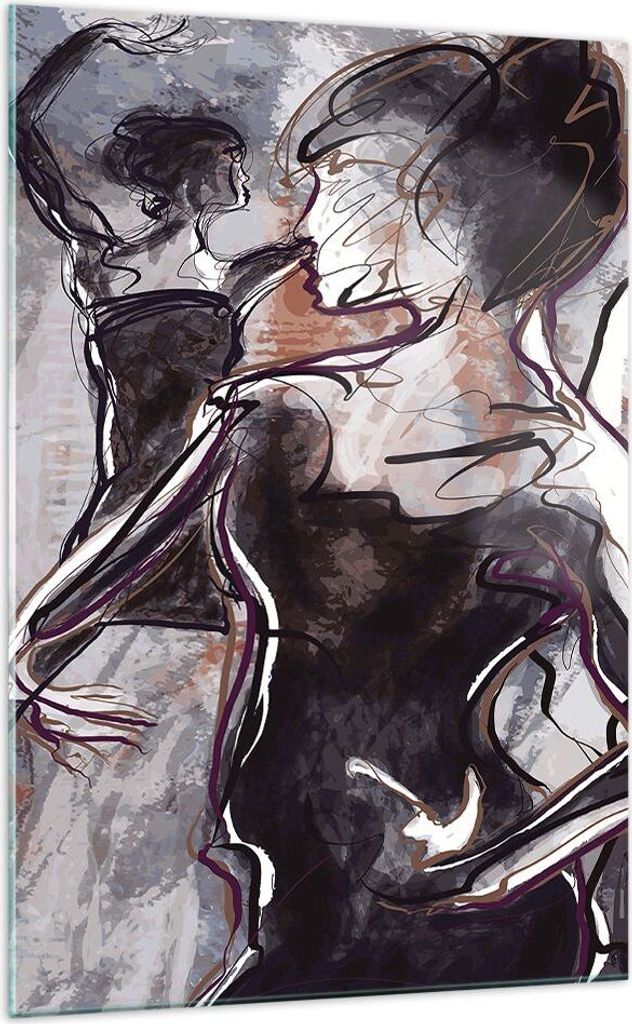 Bilder auf glas - Einteilig - Jazz Musik Musiker - 70x100cm - Glasbilder - Wandbilder - Bilder - zum Aufhängen bereit - Wanddekoration aus Glas - ...