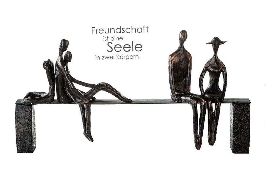 Gilde Skulptur, "Leisure", Bankmotiv, Gruppe, Kunstharz, Immagine del prodotto 