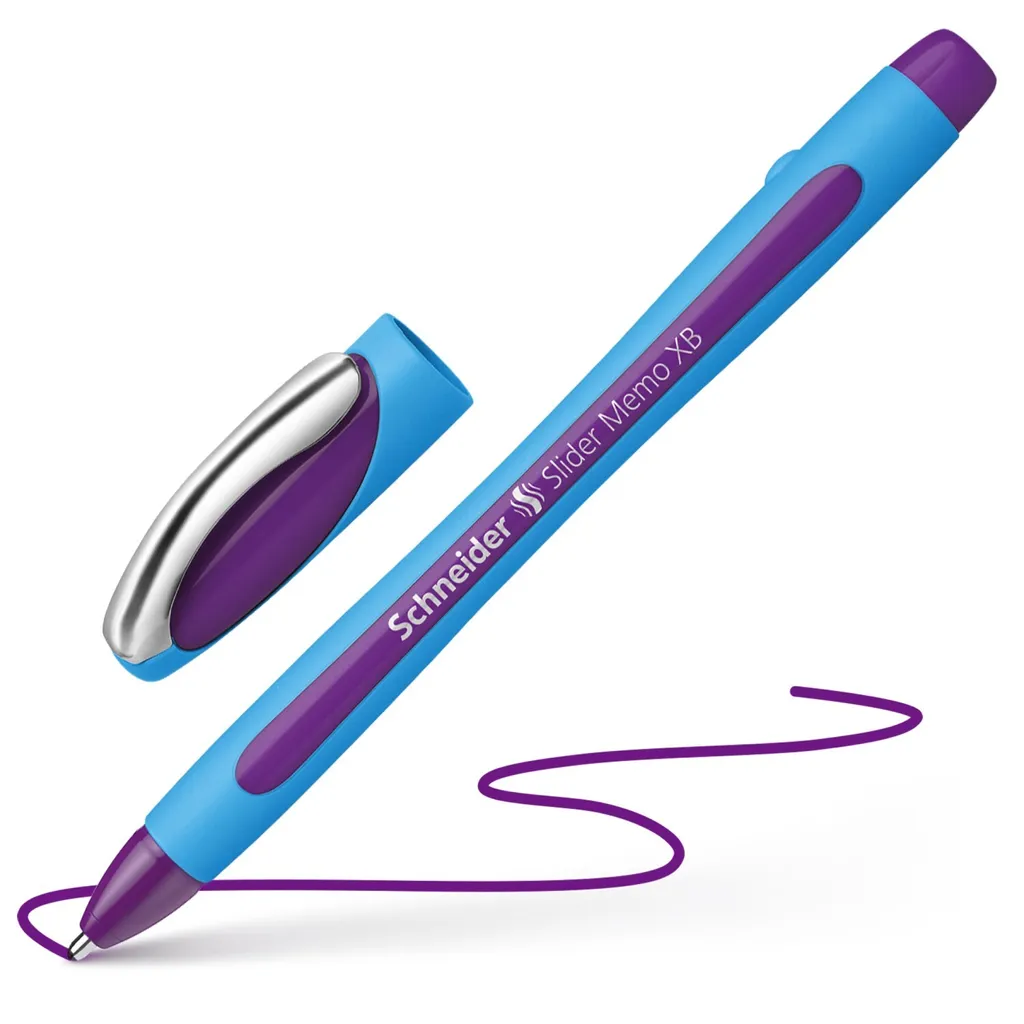 Punta XB Schneider 150208 Slider Memo Viola - Penna Professionale Viscoglide - 12