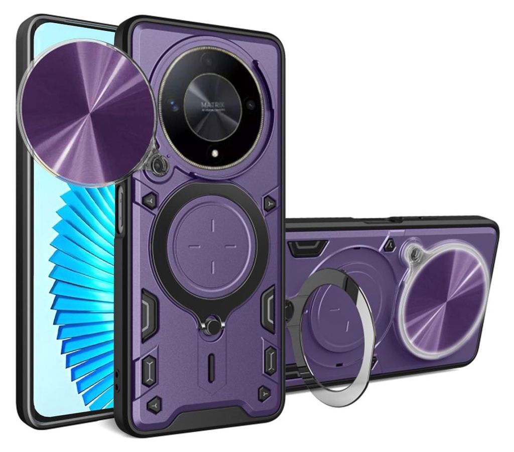Techsuit CamGuard Pro Back Cover Hülle für HONOR Magic6 Lite - Lila