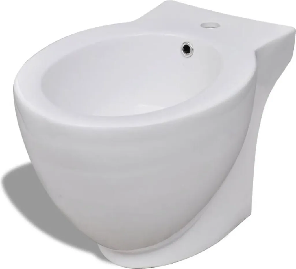 Support bidet en céramique blanche haute qualité rondeur et robustesse