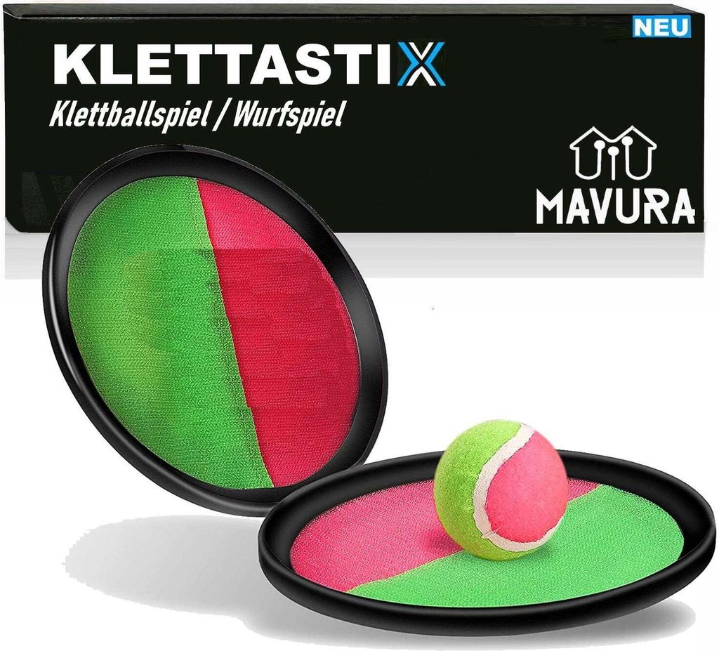 KLETTASTIX Klettballspiel Wurfspiel Ballfangspiel Strandspiel Gartenspielzeug
