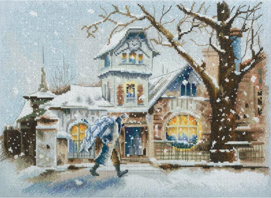 RTO Kreuzstich Set "Bis November im Dienst", Zählmuster, 36x26,5cm