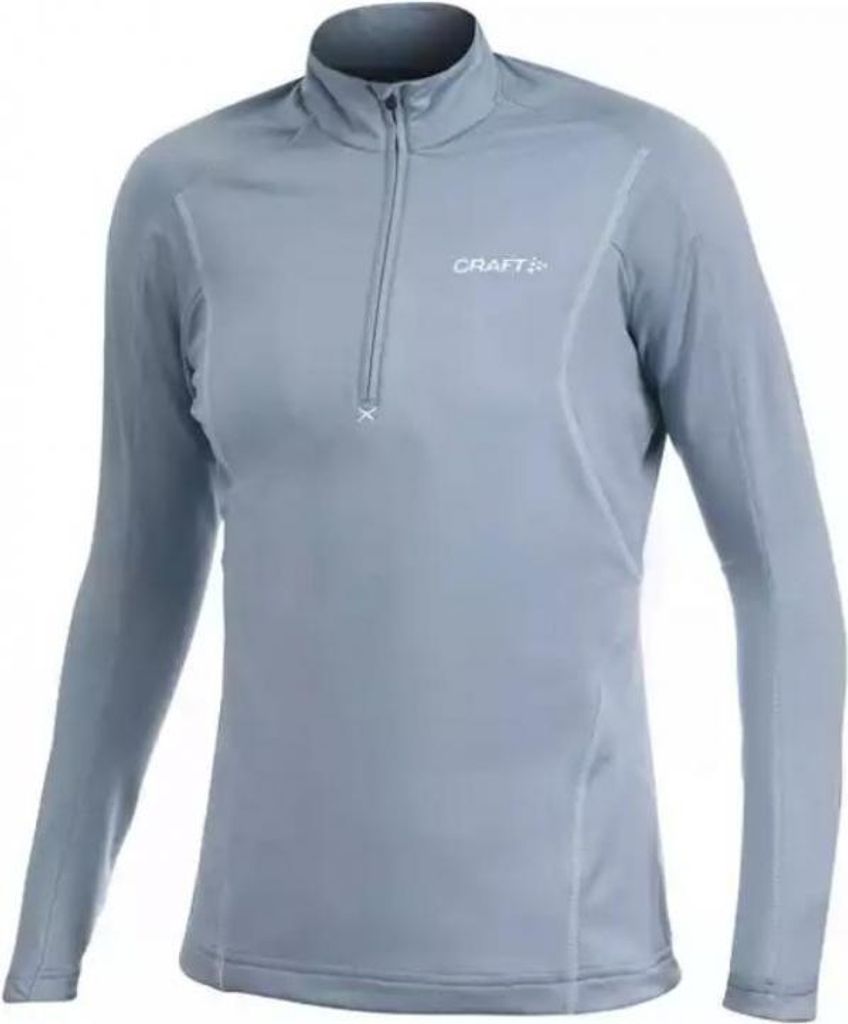 Craft Lightweight Stretch Halfzip Long Sleeve Damen Radtrikot Gr.L Light Grau