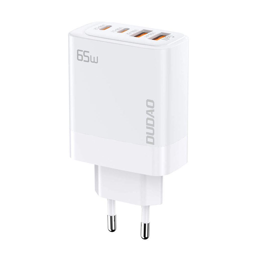 DUDAO Dudao A65EU Adapter 65Watt GaN 2xUSB-C + 2xUSB-A Obrázek produktu 