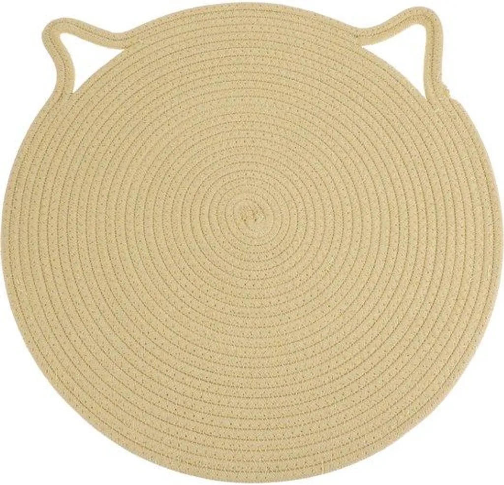 Tapis pour chat protège canapé - Griffoir en coton beige 42 cm