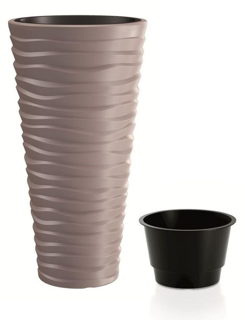 Bloempot Prosperplast SAND SLIM, kleur mokka, 29,6 cm Productafbeelding 