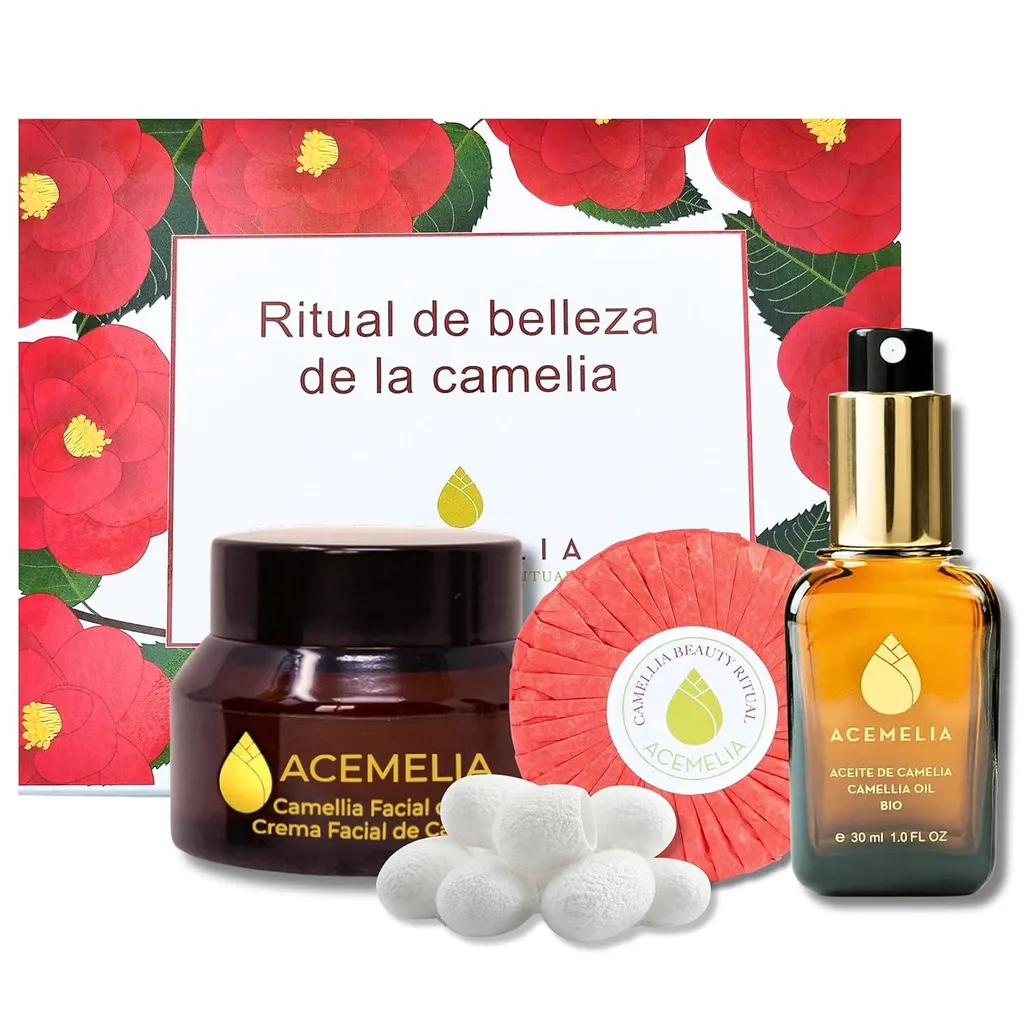 Rituel Saho Huile de Camélia BIO - Pack Visage Hydratant et Régénérant 3-en-1