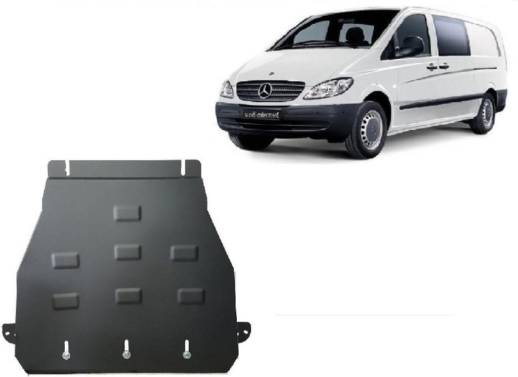 Stahl Unterfahrschutz für Getriebe Mercedes Vito W639 - 2.2 D 4x2