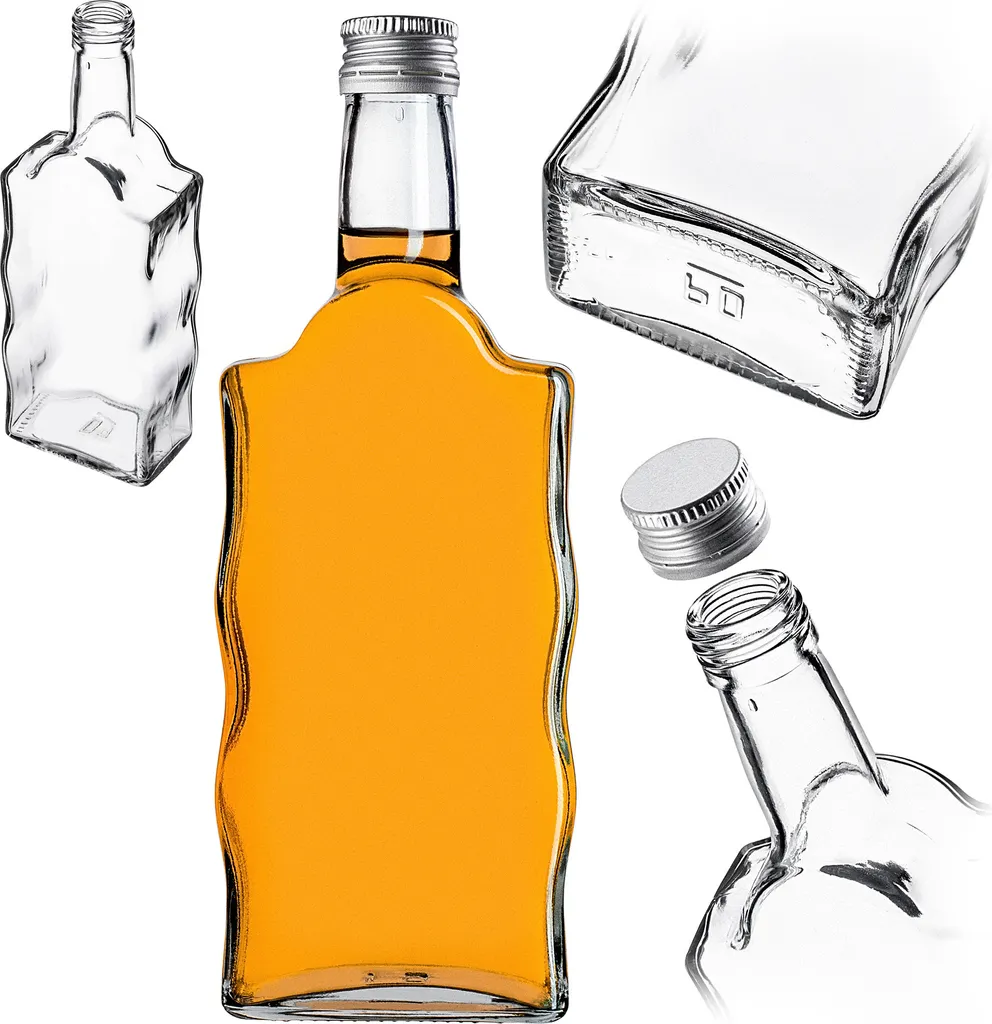 Set 10 Bottiglie da Riempire KADAX 500ml - Perfette per Regali e Liquori
