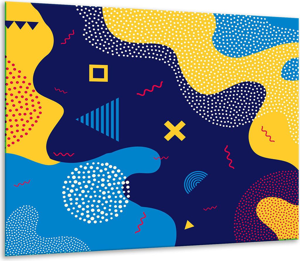 Herdabdeckplatten Glaskeramikkochfeld-Abdeckung Spritzschutz Glas 60x52cm Blau