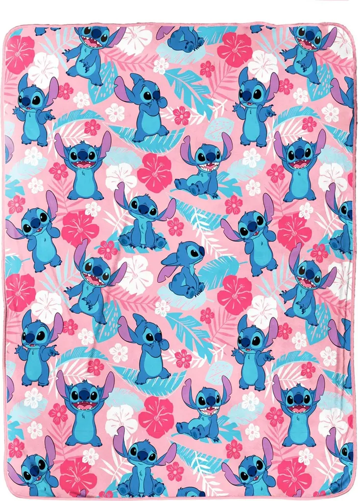 Plaid Enfant Lilo & Stitch - Couverture Douceur 150x100cm Modèle TC590