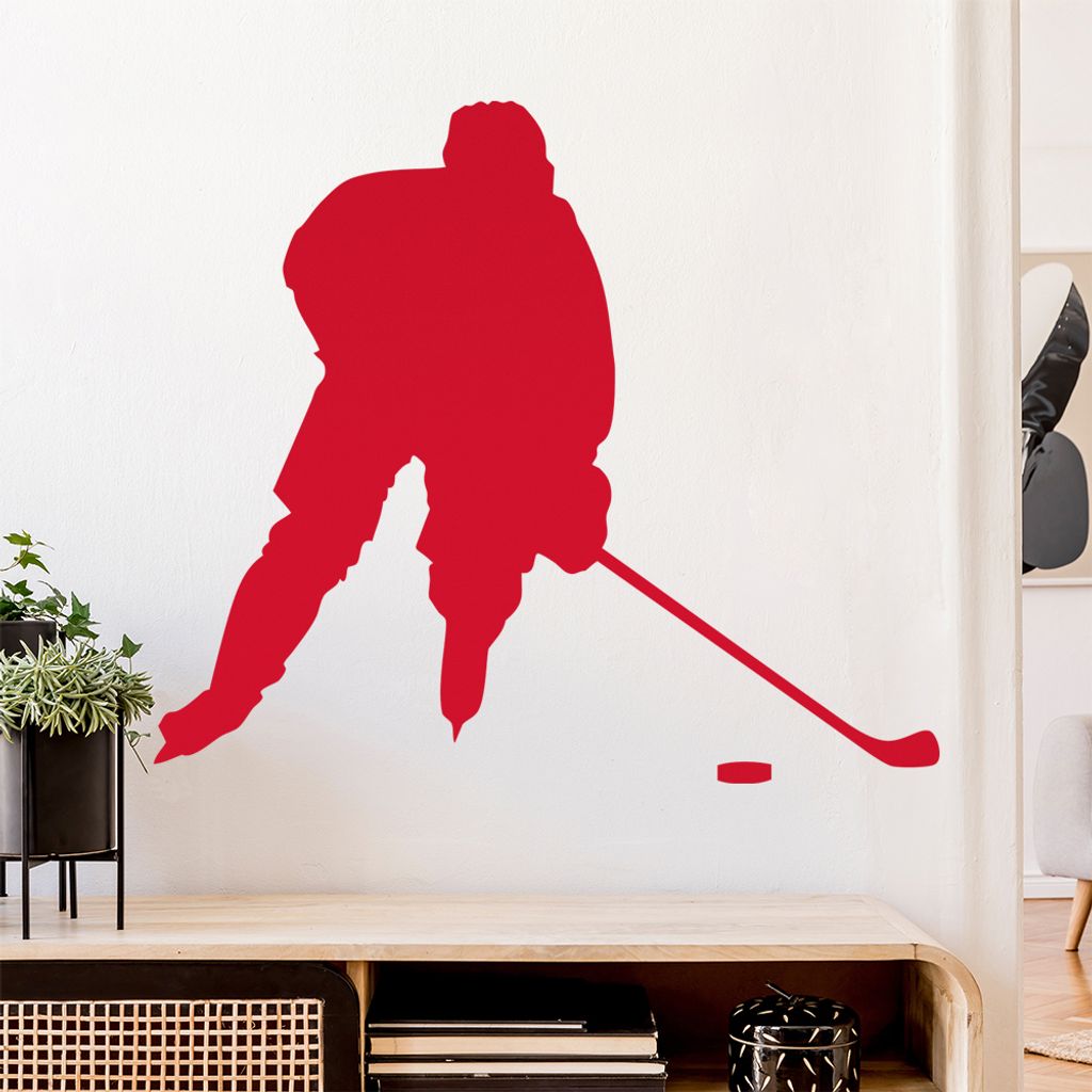 Eishockey Puck Figur Wandtattoo Wandaufkleber Wall Sticker - Dekoration, Küche, Wohnzimmer, Schlafzimmer, Badezimmer