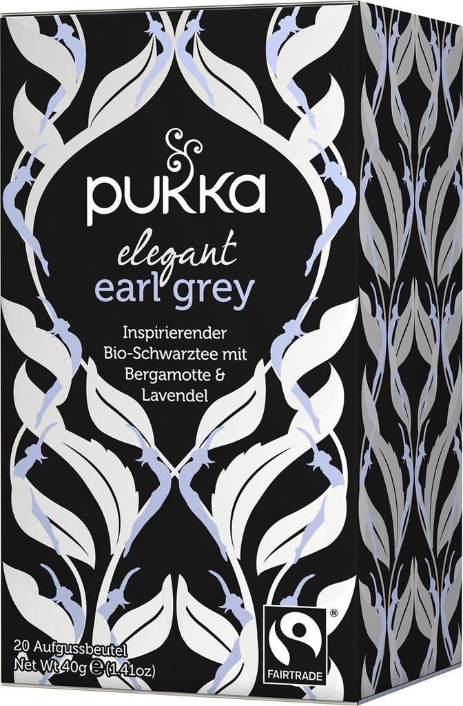 Pukka Elegant Earl Grey, Kräutertee, 40 g, Bergamotte, Schwarzer Tee, Lavendel, Zitrone, CE, 1 Stück(e), Fair for Life