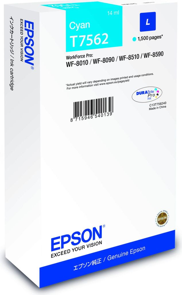 EPSON T7562L cyan Druckerpatrone