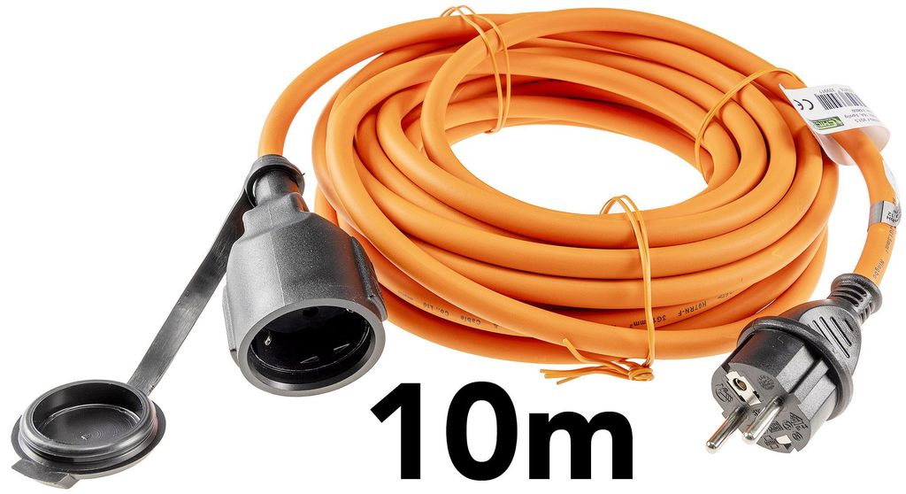 Prodlužovací kabel 10 m IP44 oranžový H07RN-F 3G1,5 Obrázek produktu 