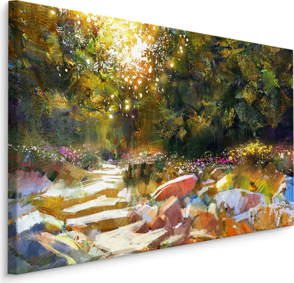 Carta da Parati Foresta Incantata 90x60 cm su Tela XXL - Arredo Artistico