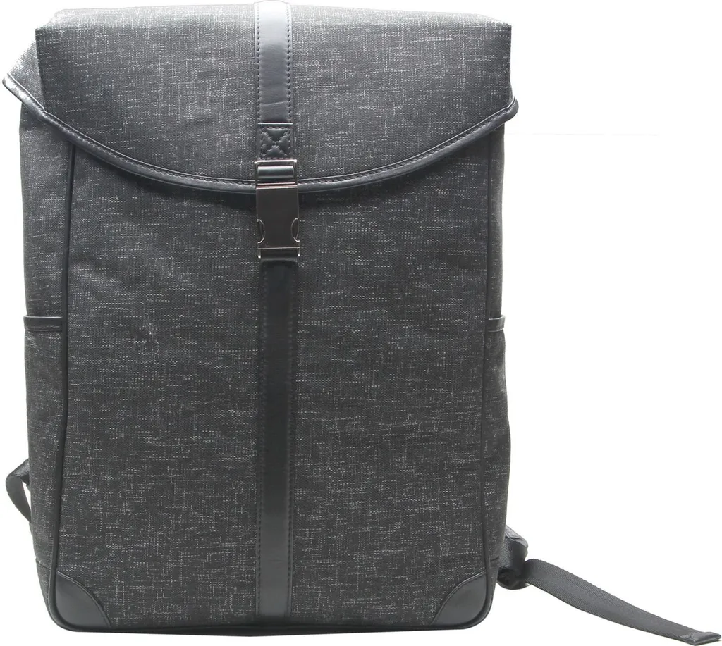 Sac à dos PC Esquire Recycled Life en toile recyclée noire ultra-robuste