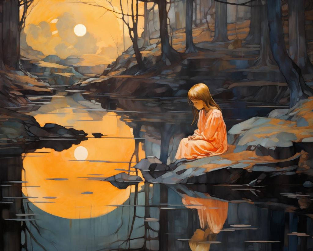 Plakat 50x40cm Begeisterung über den Sonnenuntergang
