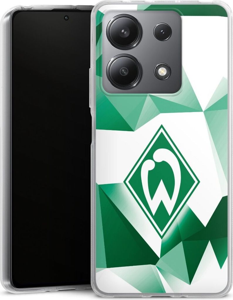 DeinDesign Handyhülle für Xiaomi Redmi Note 13 5G Silikon Hülle Case Smartphone Schutzhülle Offizielles Lizenzprodukt SV Werder Bremen Tarnmu...