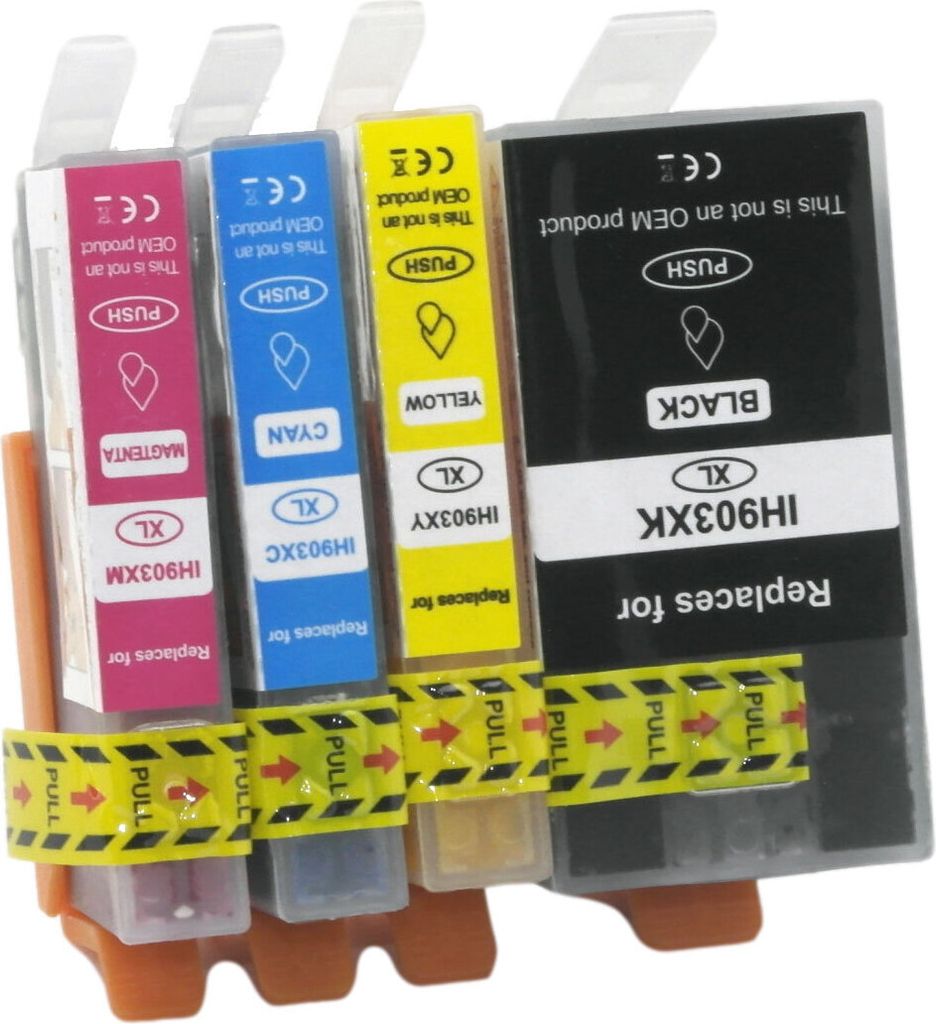 Kompatibler Druckerpatronen Set für OfficeJet 6950 OfficeJet Pro 6960 ersetzt HP 903XL 1x Schwarz, 1x Cyan, 1x Magenta, 1x Gelb - ca. 750 Seiten