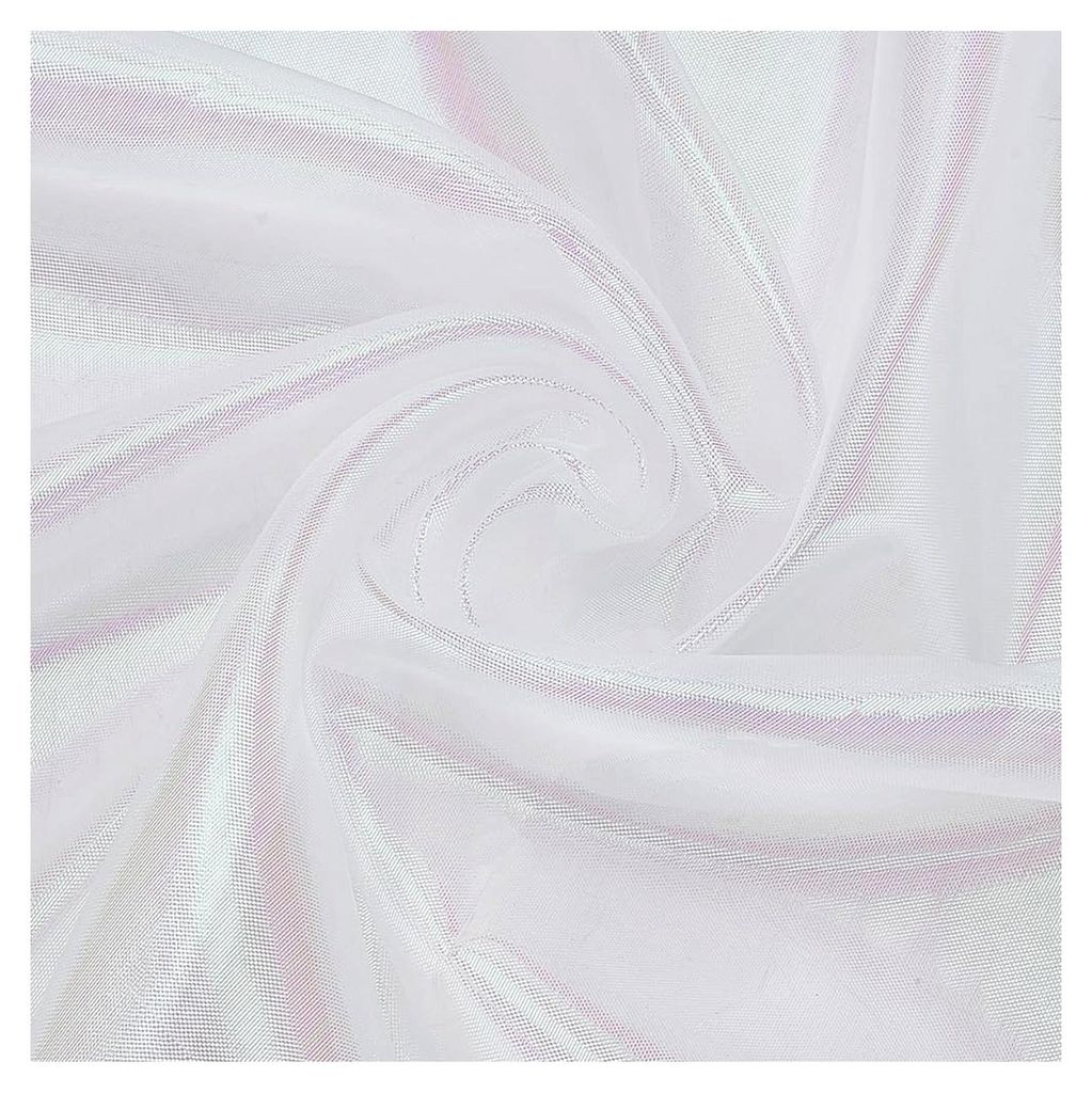 10 m Organza Stoff 1,6 m breit, holografisch, zweifarbig, transparent, irisierend, Nähzubehör für Bühnenkleidung, Hochzeitskleidung, Fotohinter...