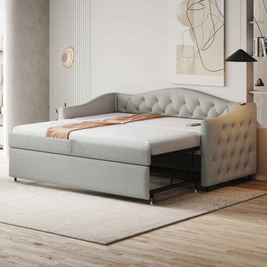 okwish Ausziehbares Schlafsofa Daybett 90x200 Mit Produktbild 