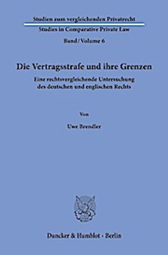 Die Vertragsstrafe und ihre Grenzen.