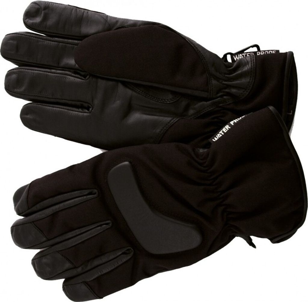 RO600 - Schwarze, leichte Leder-Textil Motorradhandschuhe KODRA für Frühling und Herbst Roleff Größe: M,