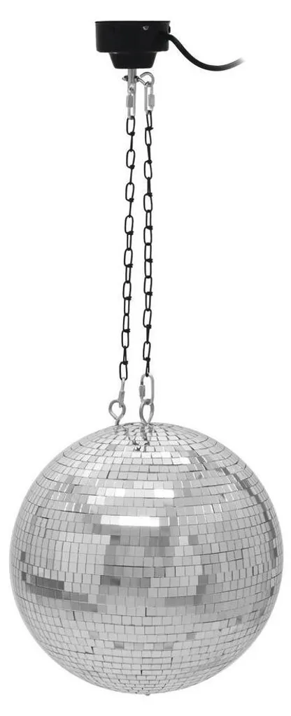 Boule à facettes de 30 cm et moteur rotatif pour éclairage de fête