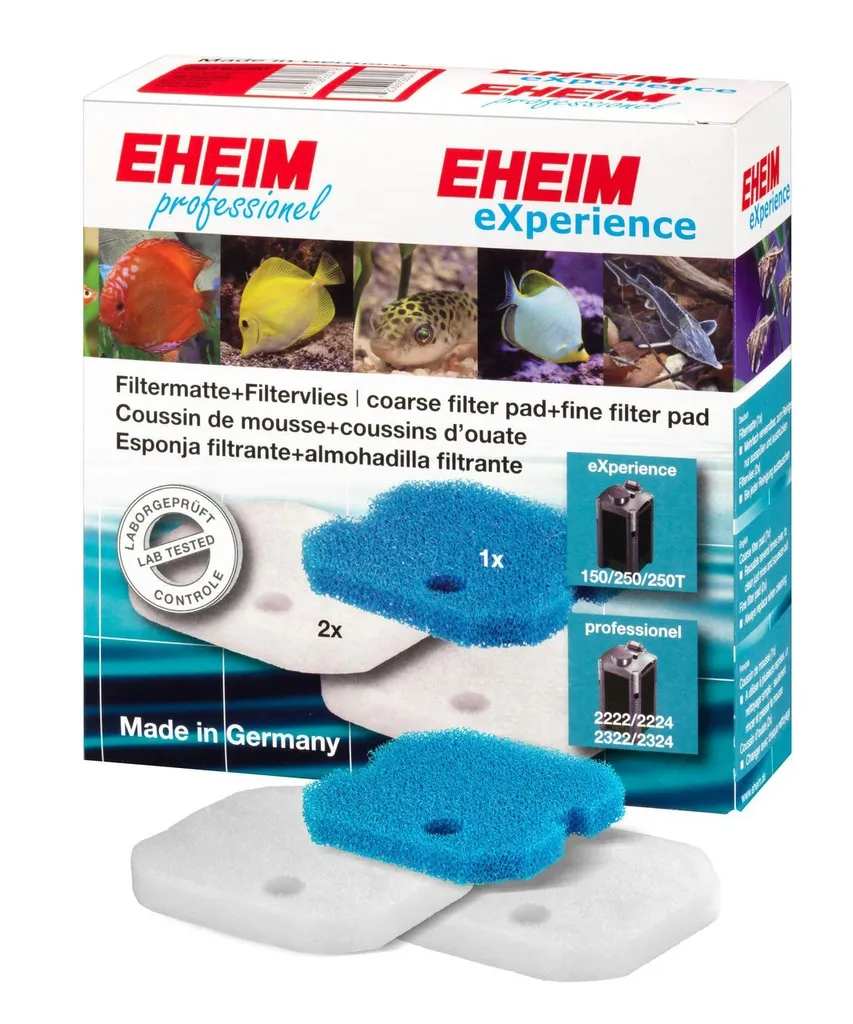 EHEIM SET di materiali filtranti per acquari per 2222/2322, 2224/2324 e professionel 250 e 250T