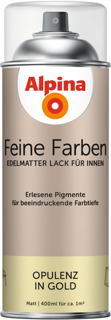 Alpina Feine Farben Sprühlack Opulenz in Gold 400 ml Produktbild 