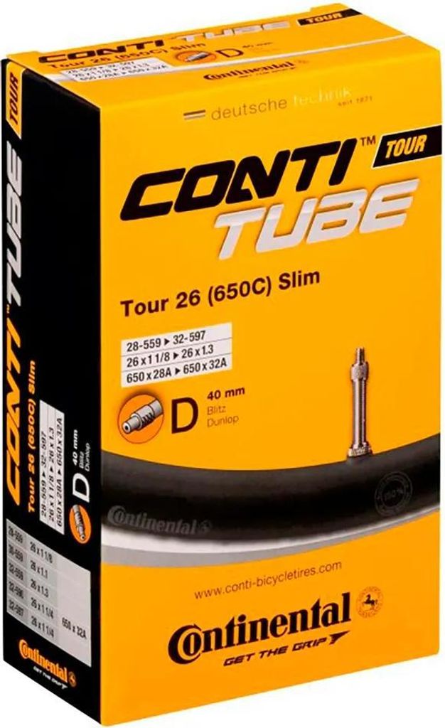 Continental Tour Slim Dunlop 40 Mm Fahrradschlauch Produktbild 
