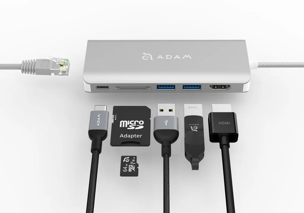 Hub USB-C Adaptateur 6 en 1 Solution pour Manque de Ports sur Portable