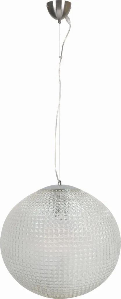 Lustre suspension moderne en verre chrome LUCIDA Candellux E27 60W