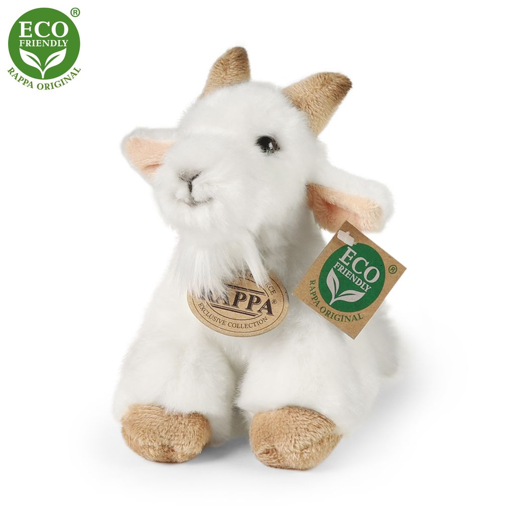 RAPPA Chèvre assise en peluche 16 cm ECO-FRIENDLY Image du produit 