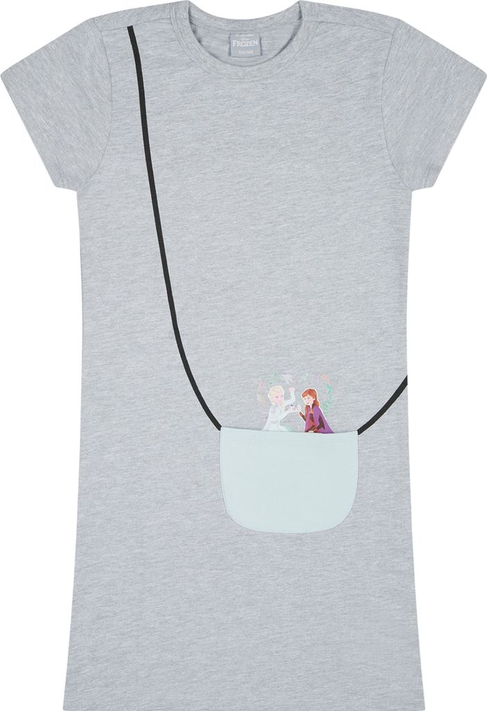 Frozen - Die Eiskönigin Anna und Elsa Mädchen Kinder Kleid Sommer-Kleid Dress Kleidchen , Größe:122-128