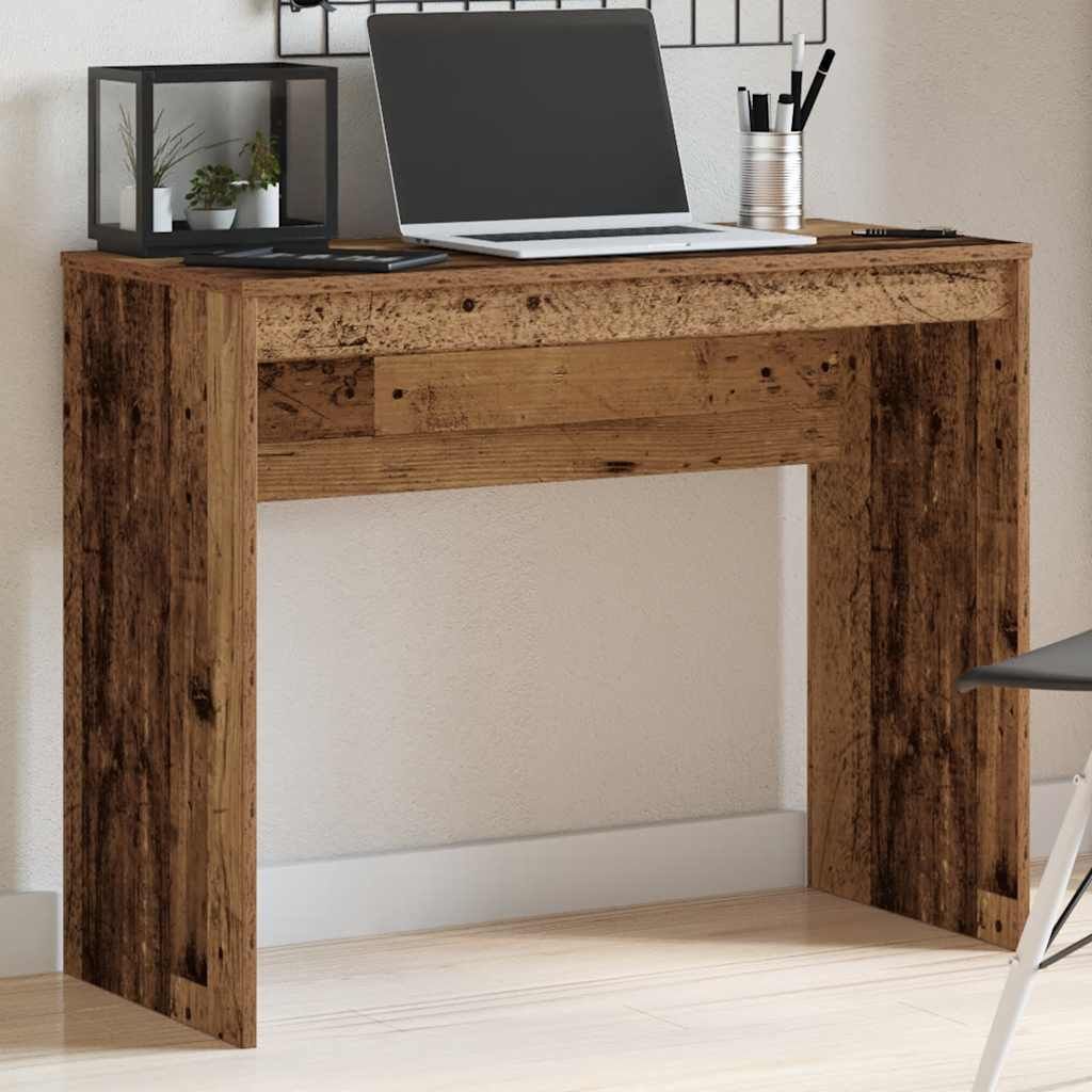 "im Sonderangebot"Schreibtisch/Büro-Möbel - CLORIS - Computertisch moderner - Altholz-Optik 90x40x72 cm Holzwerkstoff - DEMöbel5884292