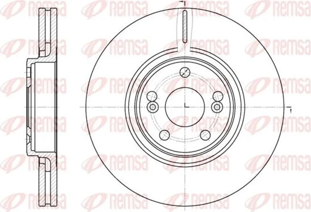 Disque de frein arrière pour Renault Laguna et Espace REMSA 6694.10
