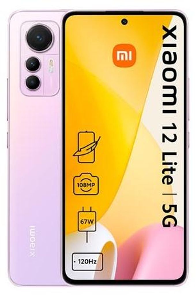 Xiaomi 12 Lite 5G 128GB, 8GB RAM, Lite Pink - 128 GB Immagine del prodotto 