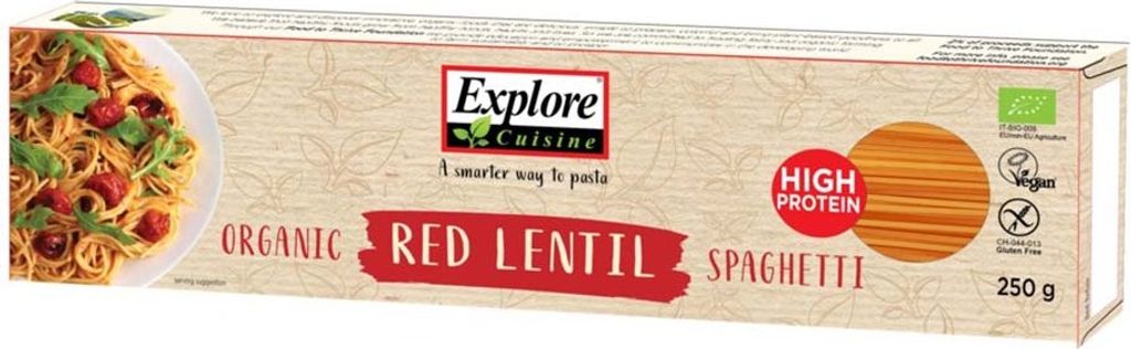 Explore Cuisine Rote Linsen Spaghetti  250g Produktbild 